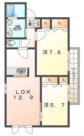 寝屋松本ハイツの物件間取画像